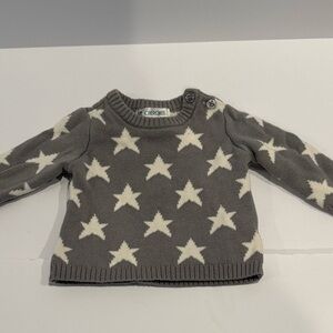 Cherokee sweater, baby 0 to 3 month star print Americana
